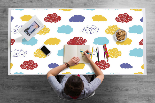 Bureau onderlegger Kleurrijke wolken