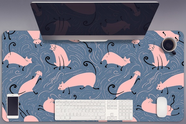 Bureau onderlegger Cartoonkatten