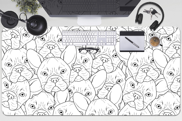Onderlegger bureau Bulldoghond