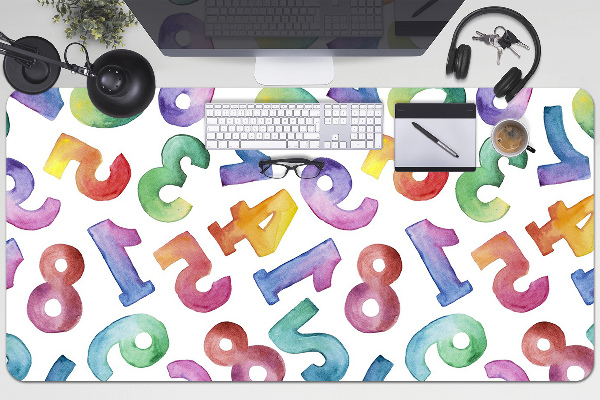 Bureau onderlegger Kleurrijke letters