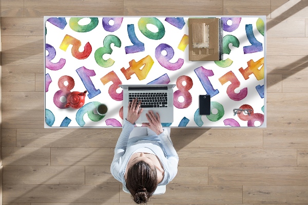 Bureau onderlegger Kleurrijke letters