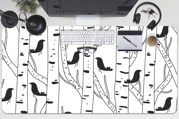 Bureau onderlegger Vogels en bomen