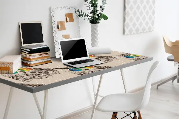 Bureau onderlegger Uilen met een bril