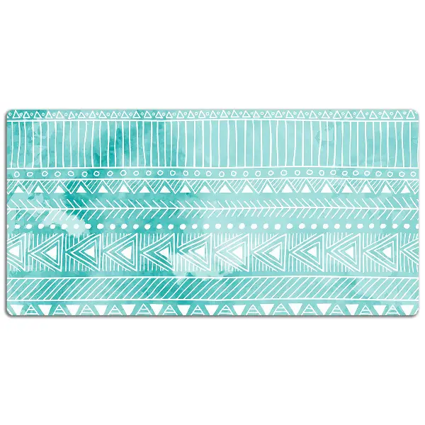 Bureau onderlegger Geometrische turquoise