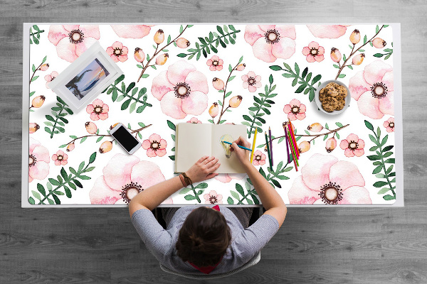 Bureau onderlegger Bloemen