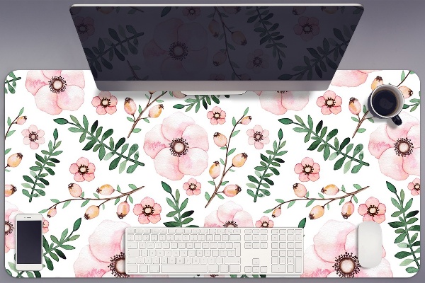 Bureau onderlegger Bloemen