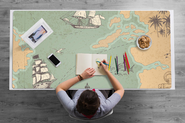 Bureau onderlegger Schatkaart