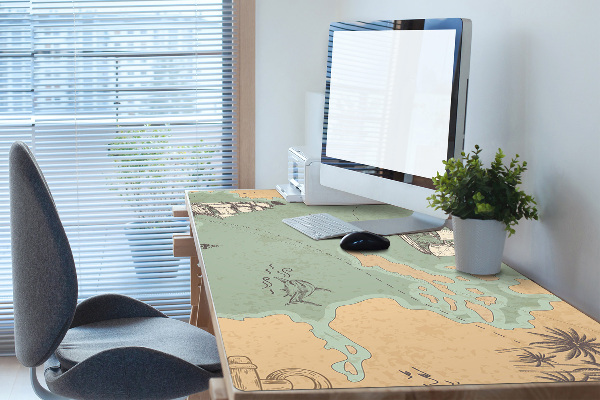 Bureau onderlegger Schatkaart