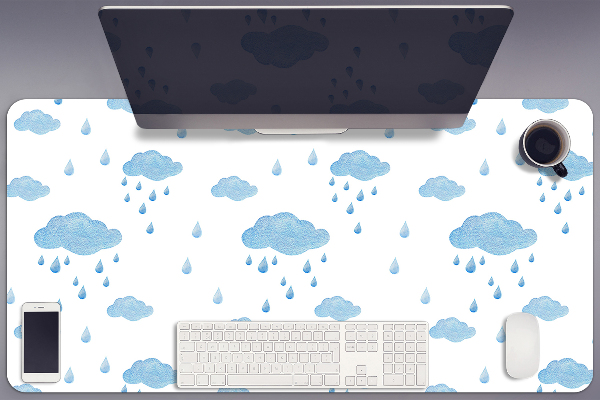 Bureau onderlegger Regenwolken