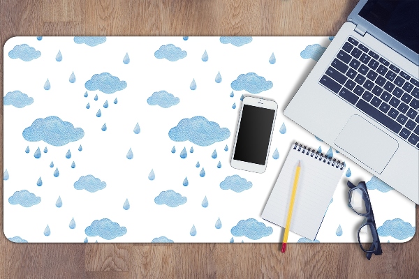 Bureau onderlegger Regenwolken