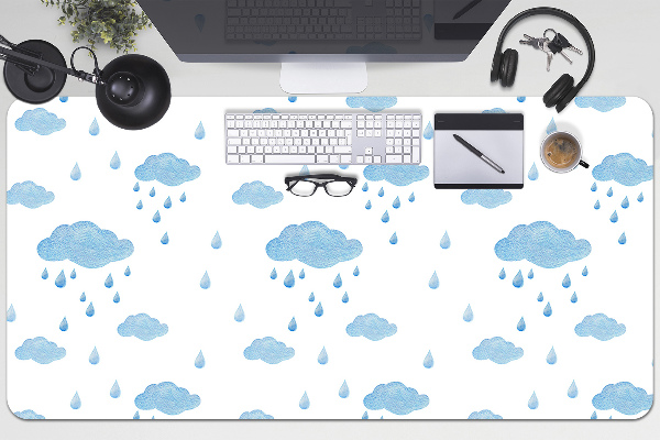 Bureau onderlegger Regenwolken