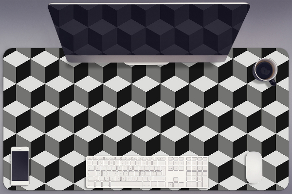 Bureau mat Zes 3d -patroon