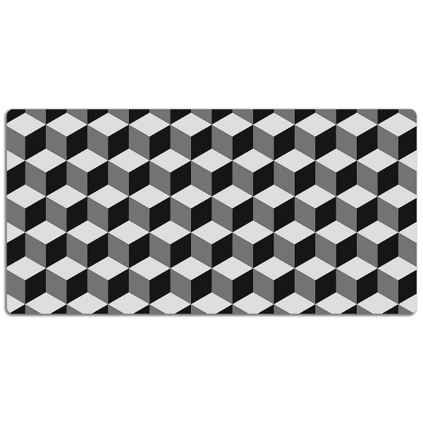 Bureau mat Zes 3d -patroon