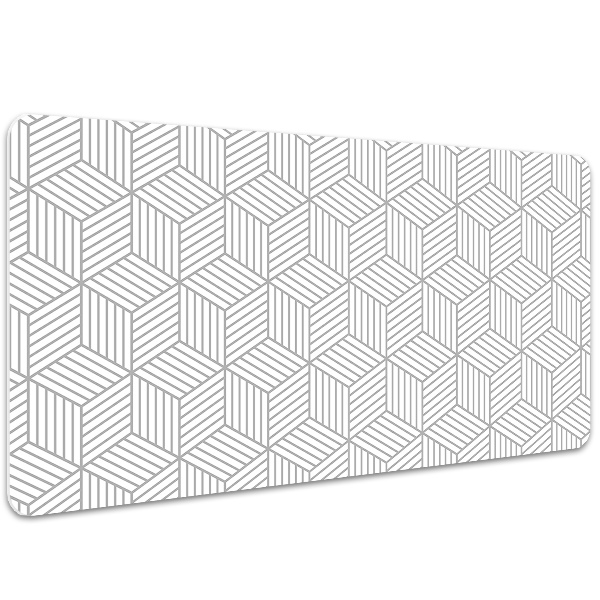 Bureau onderlegger Zes 3d -patroon