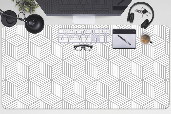 Bureau onderlegger Zes 3d -patroon