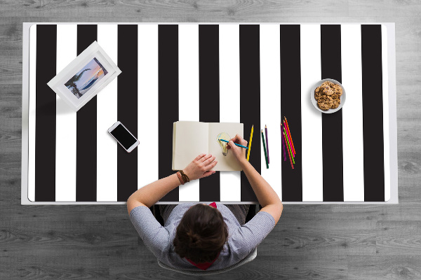Bureau mat Gestreept patroon