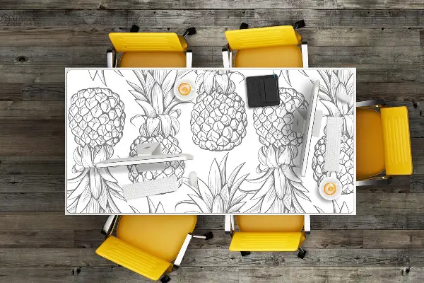 Bureau mat Ananaspatroon