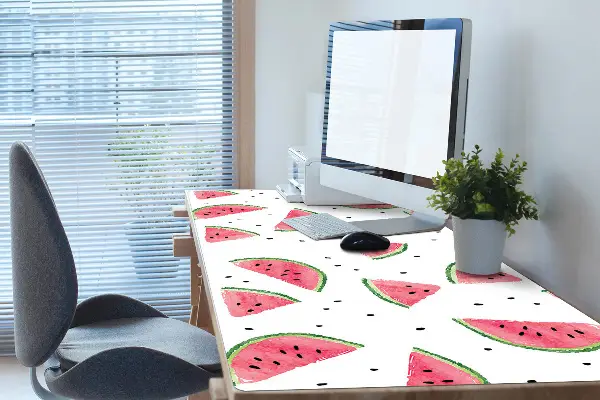 Bureau onderlegger Watermeloen regen