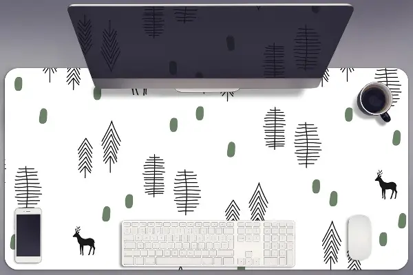 Bureau onderlegger Hert in het bos