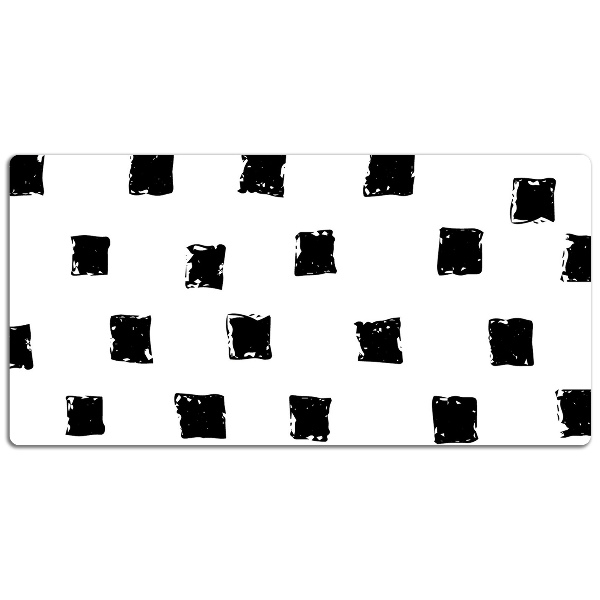 Bureau mat Geschilderde vierkanten