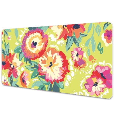 Bureau mat Kleurrijke bloemen