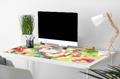 Bureau mat Kleurrijke bloemen