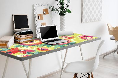 Bureau mat Kleurrijke bloemen