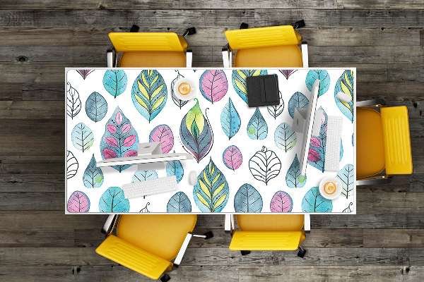 Bureau mat Cartoonbladeren