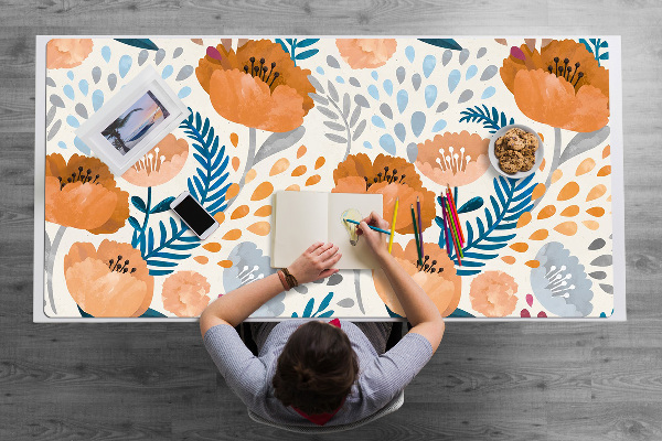 Bureau mat Geschilderde papavers