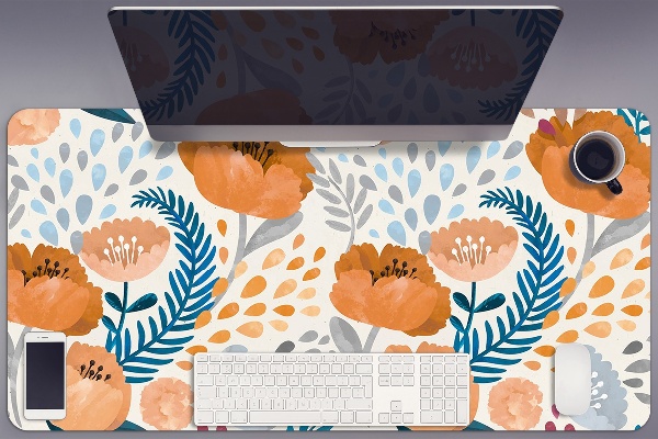 Bureau mat Geschilderde papavers