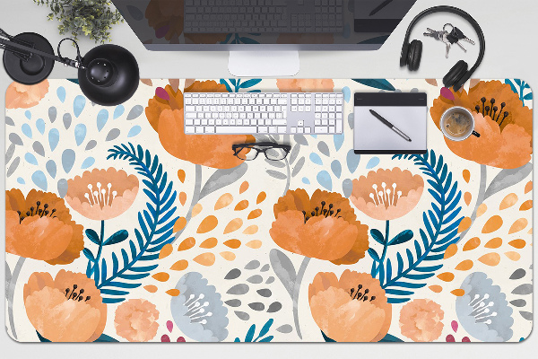 Bureau mat Geschilderde papavers