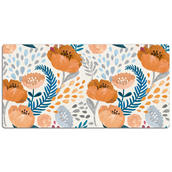 Bureau mat Geschilderde papavers