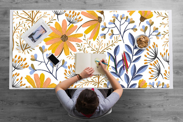 Bureau mat Pastel meadow