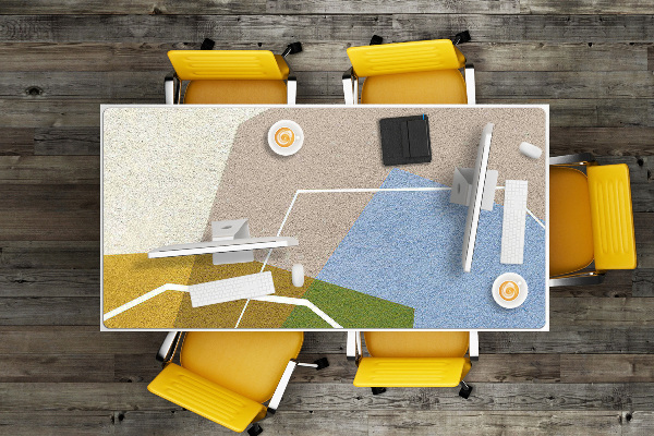 Bureau onderlegger Geometrische figuren