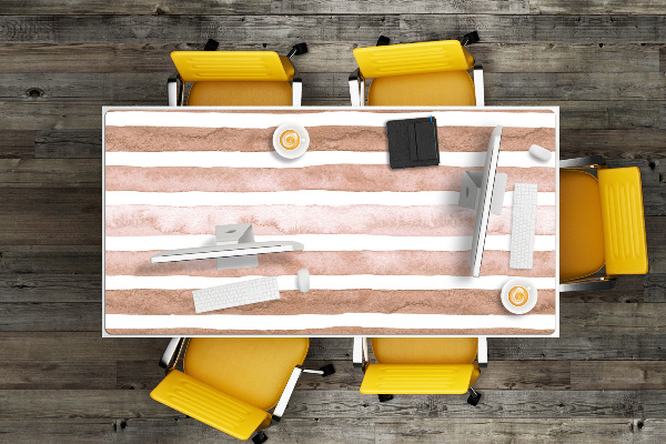 Bureau mat Bruine strepen
