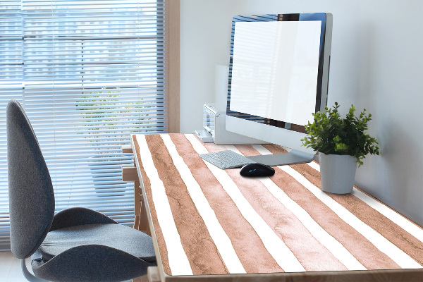 Bureau mat Bruine strepen