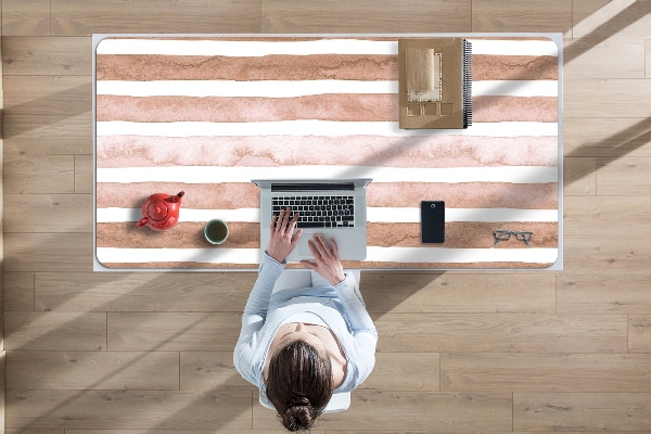 Bureau mat Bruine strepen