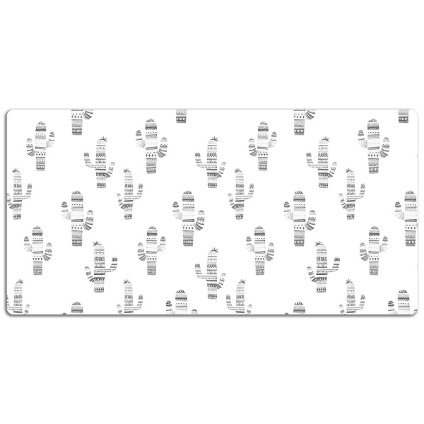 Bureau mat Zwart -wit cacti