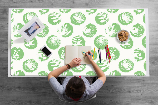 Bureau onderlegger Planten in stippen