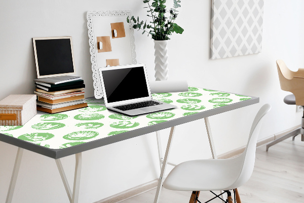Bureau onderlegger Planten in stippen