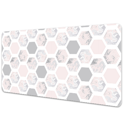 Bureau mat Hexagons