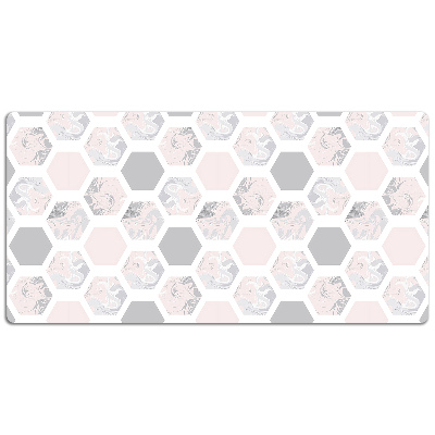 Bureau mat Hexagons