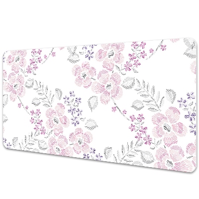 Bureau onderlegger Bloemenpatroon