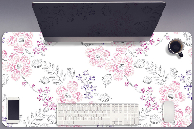Bureau onderlegger Bloemenpatroon