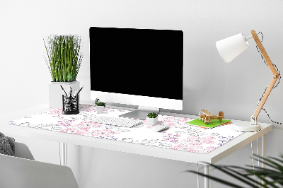 Bureau onderlegger Bloemenpatroon