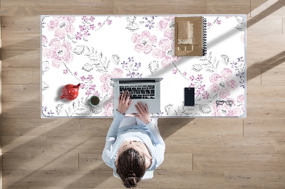 Bureau onderlegger Bloemenpatroon