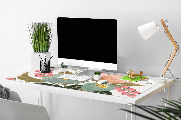 Bureau mat Geschilderde bloemen