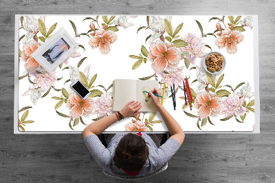 Bureau onderlegger Lente bloemen