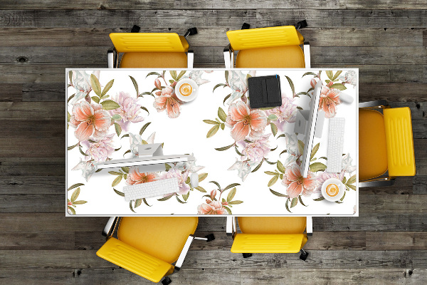 Bureau onderlegger Lente bloemen