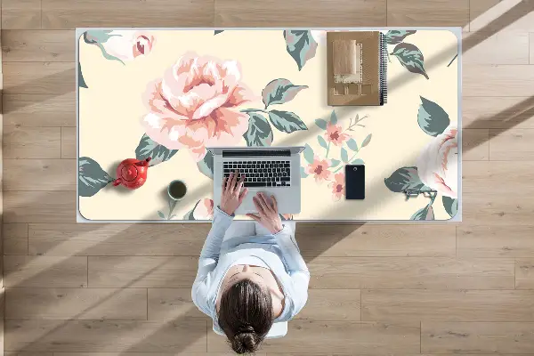 Bureau onderlegger Vintage rozen